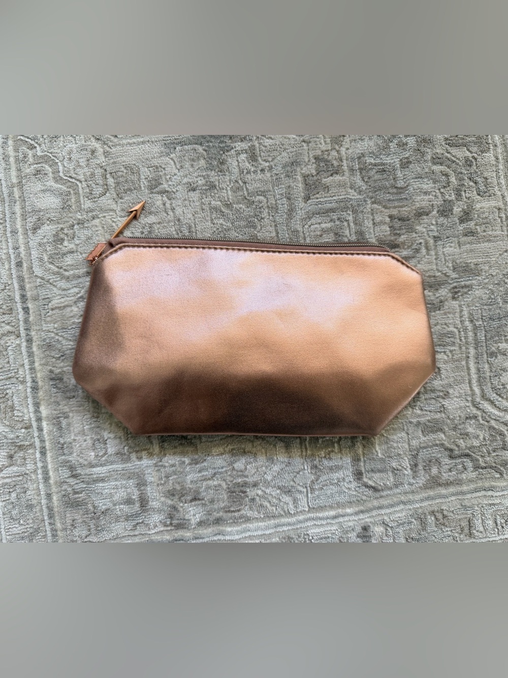 2/$15 Lancôme Rose Gold Makeup Bag – Cosmetic Pouch
